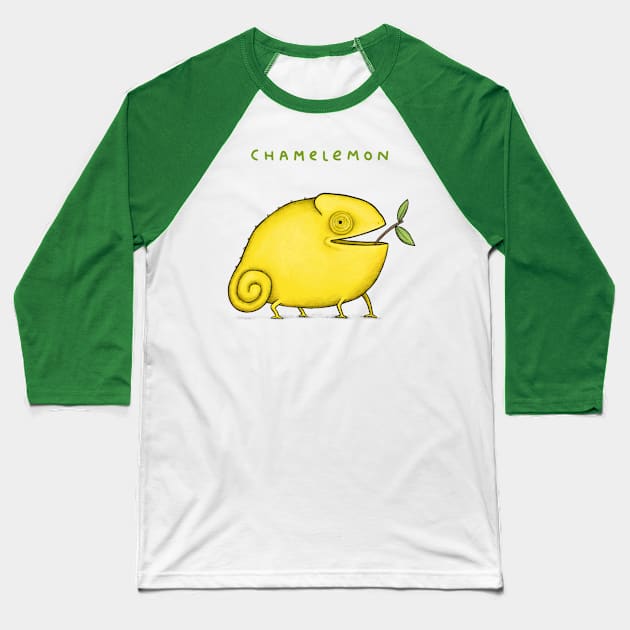 Chamelemon Baseball T-Shirt by Sophie Corrigan